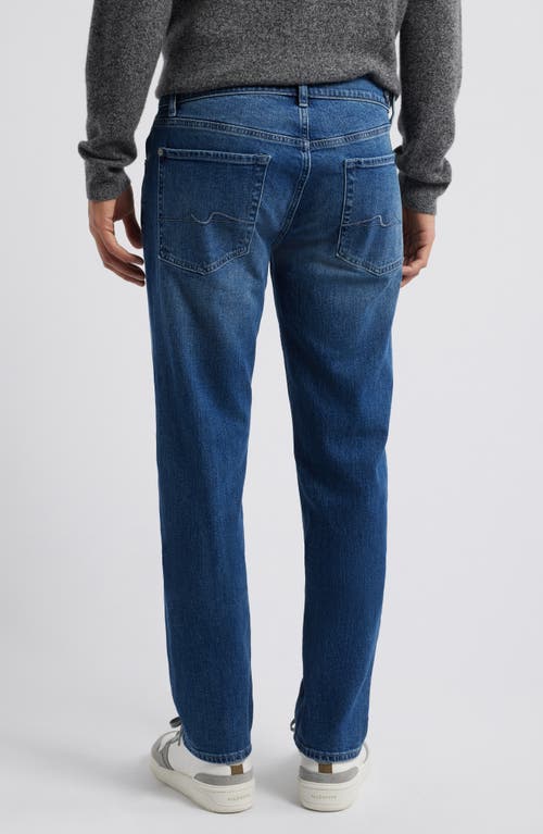 Shop 7 For All Mankind The Straight Stretch Cotton Jeans In Ames