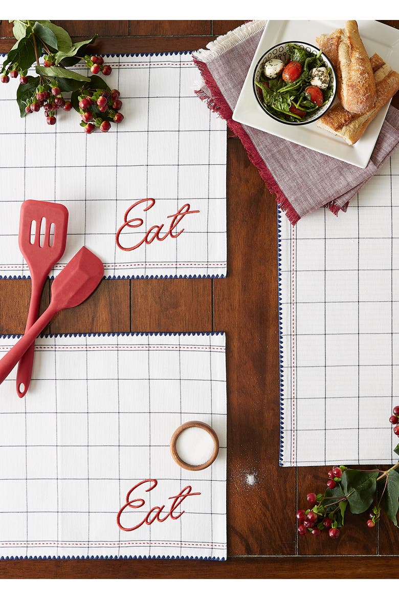 Eat Embellished Placemat Set/4, Alternate, color, Eat