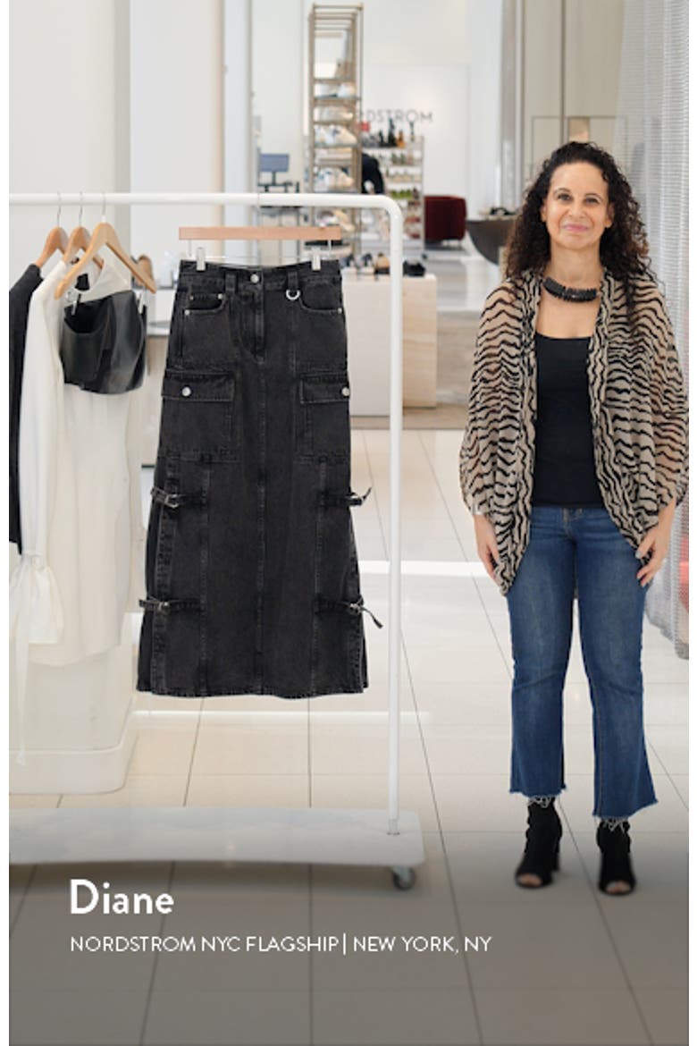 Utility Denim Maxi Skirt video