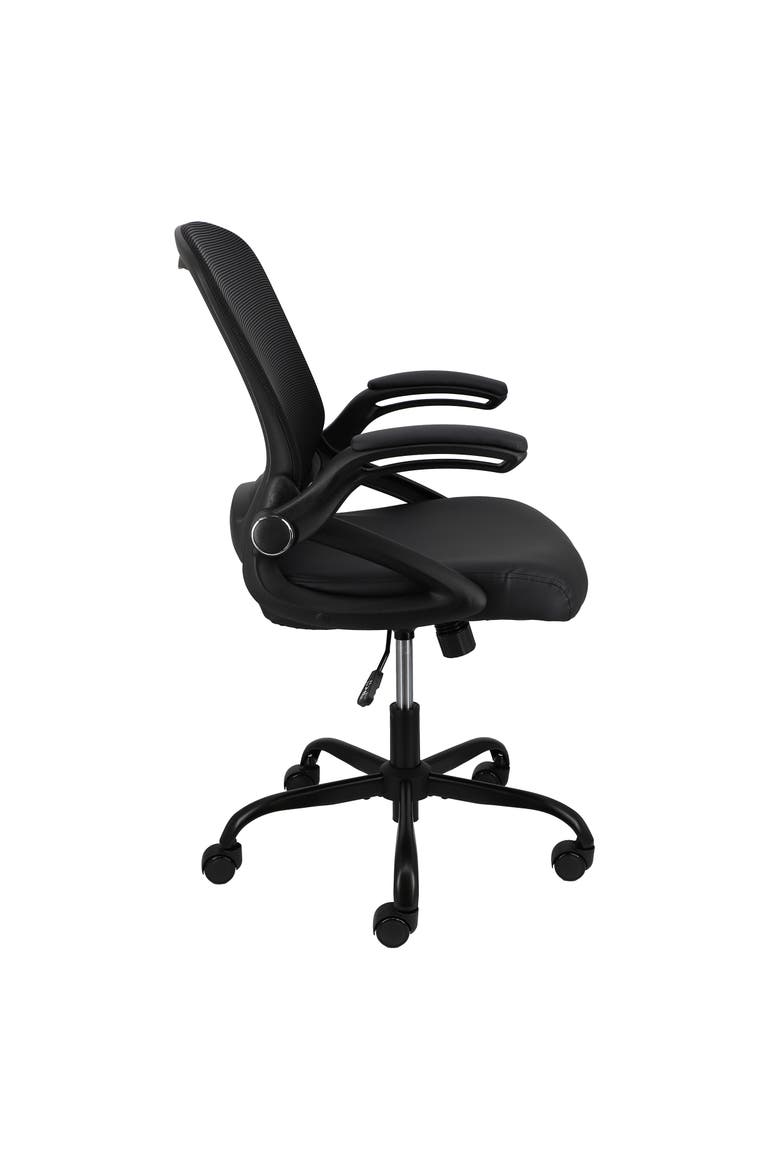 Mid Back Adjustable Office Chair, Alternate, color, Black
