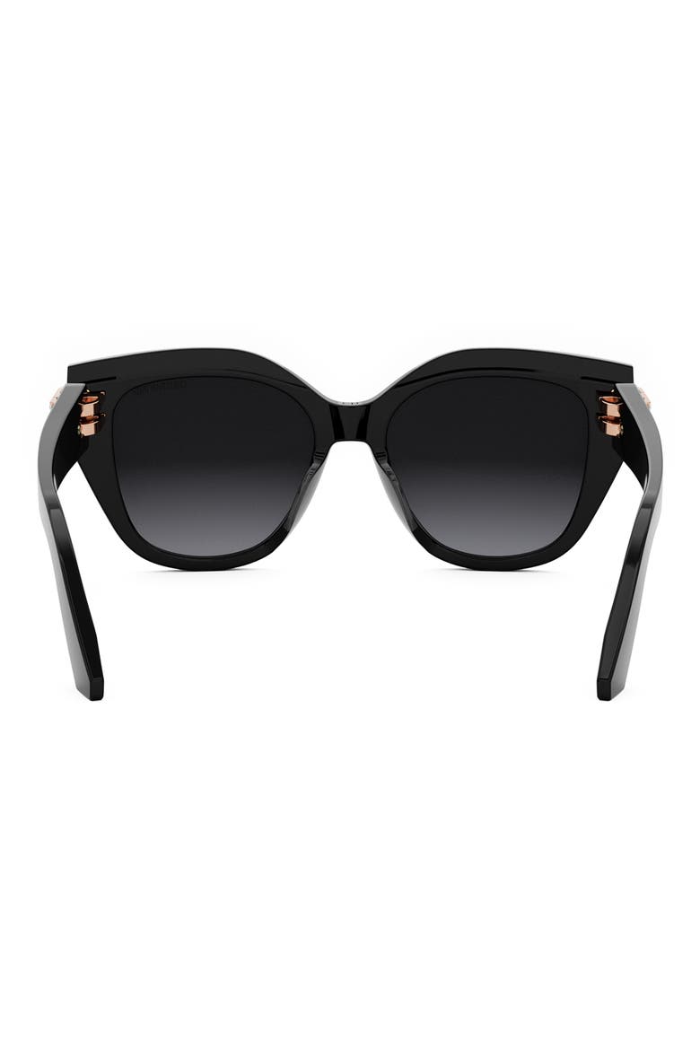 CDior B4I Butterfly Sunglasses, Alternate, color, SBLK/SMKG
