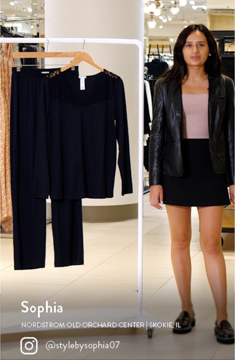 Moments Lace Trim Pajamas, sales video thumbnail