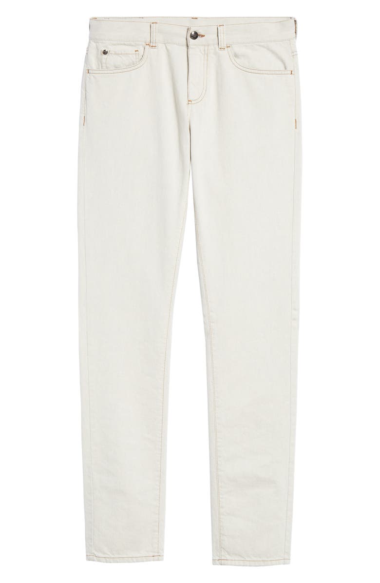 Canali Five-Pocket Cotton Twill Dress Pants, Alternate, color, 