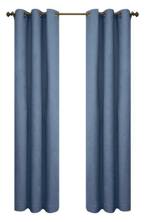 Set of 2 Cotton Curtain Panels