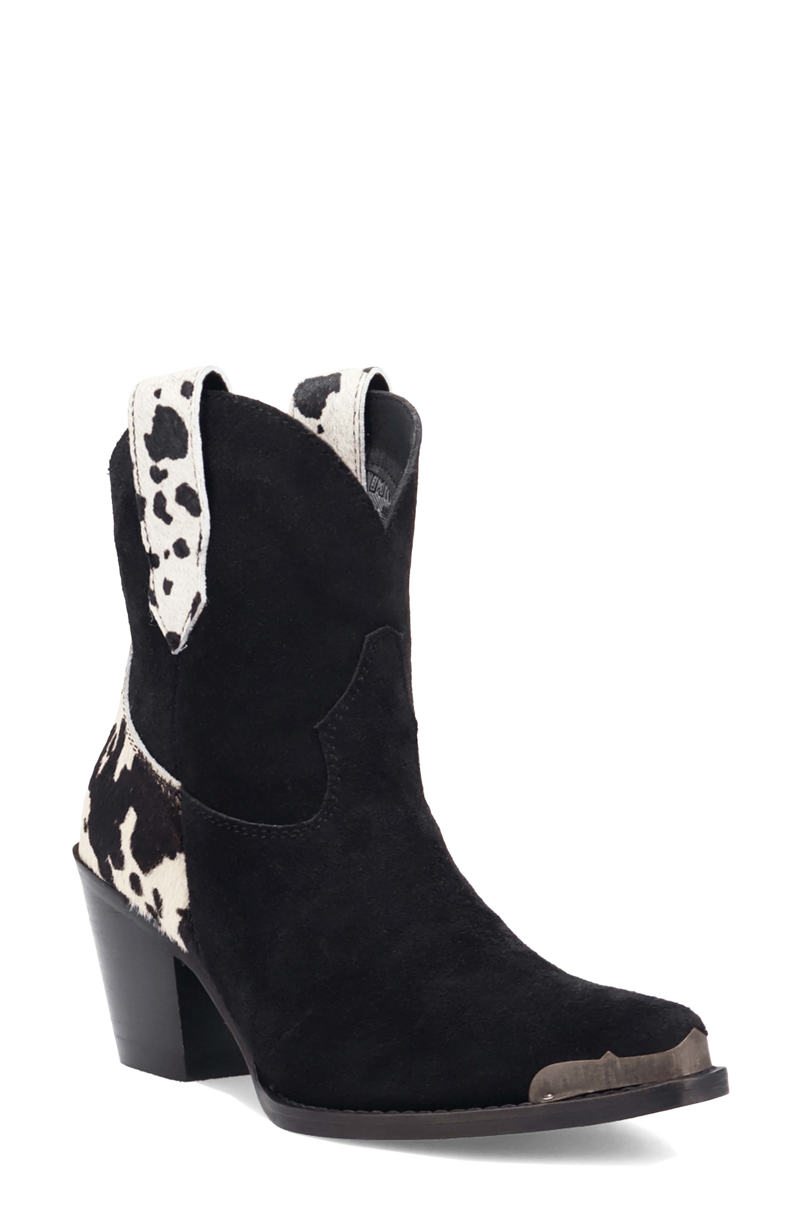 Dingo Texas Charm Genuine Calf Hair Bootie, Main, color, 