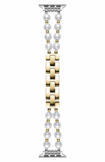 The Posh Tech Sheridan Faux Pearl Apple Watch® Watchband
