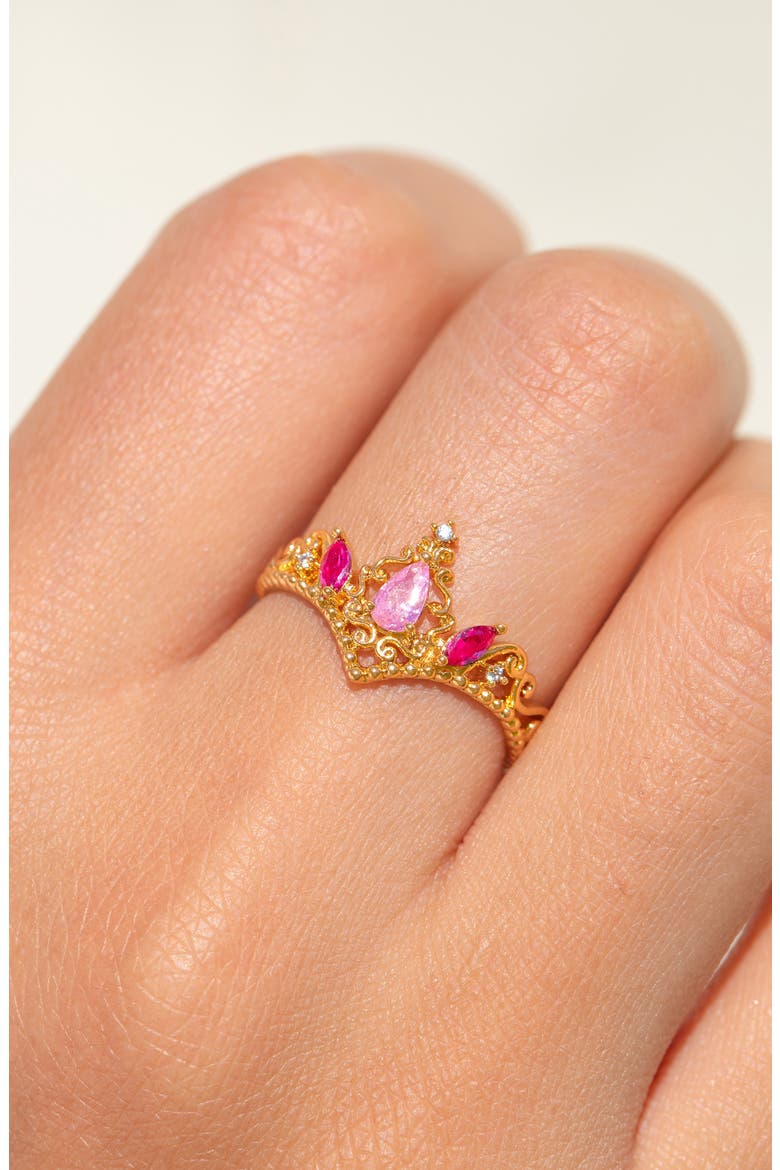 x Disney Princess Sleeping Beauty Ring, Alternate, color, GOLD