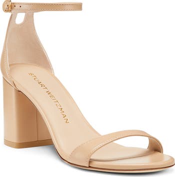 サンダル・ミュール STUART WEITZMAN Women Sandals NUDISTARC 75 BLOCK SANDALPaten Stuart Weitzman NUDIST SHINE BLOCK 75 Crystal-Embellished