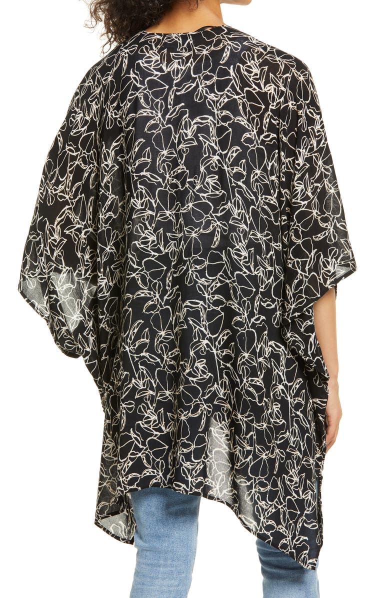 Nordstrom Everyday Printed Ruana, Alternate, color, 