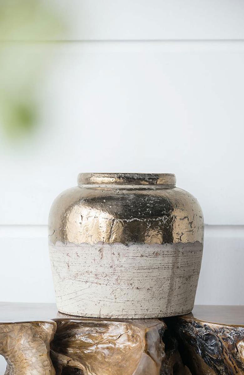 A & B Home 11-Inch Candia Vase, Alternate, color, Sienna Brown