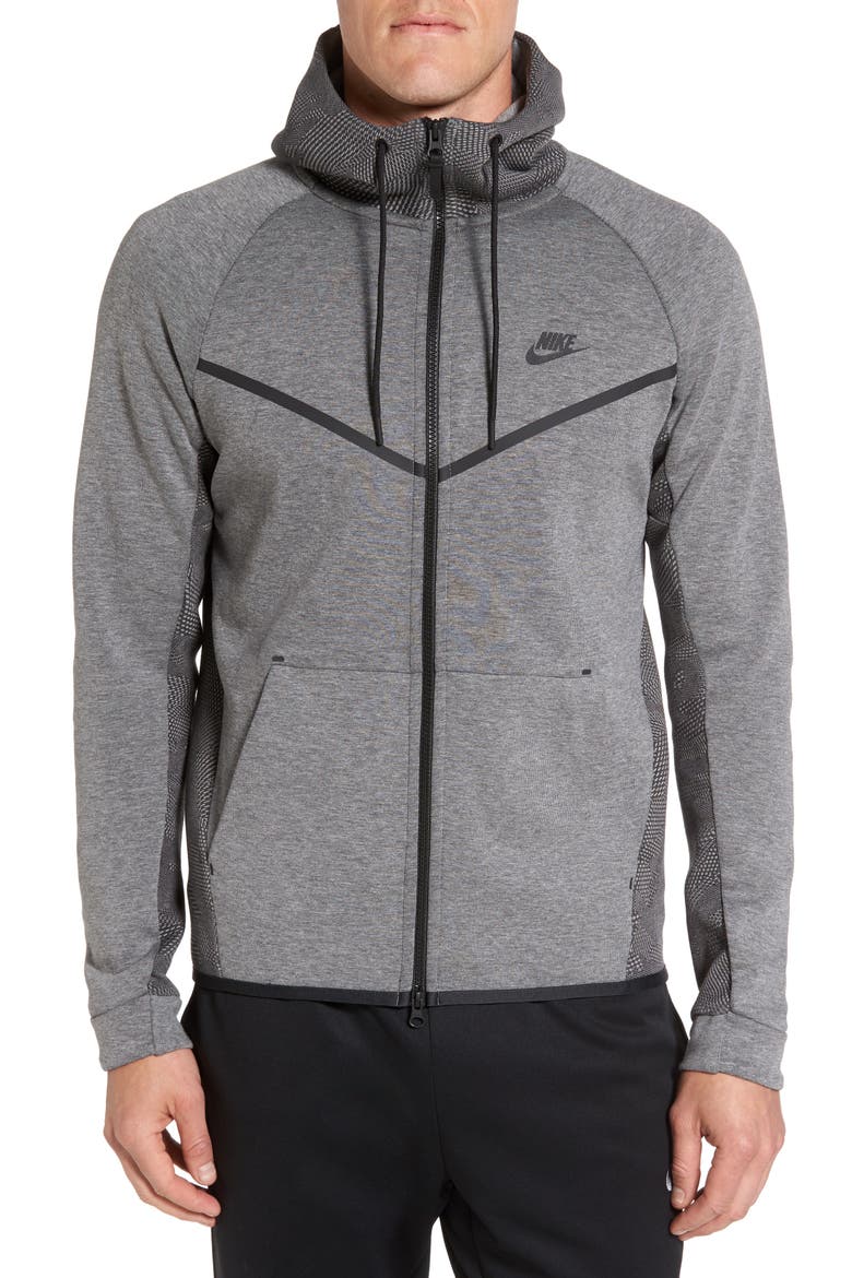 Sportswear Tech Fleece Windrunner Hoodie, Main, color, CARBON HEATHER/ BLACK