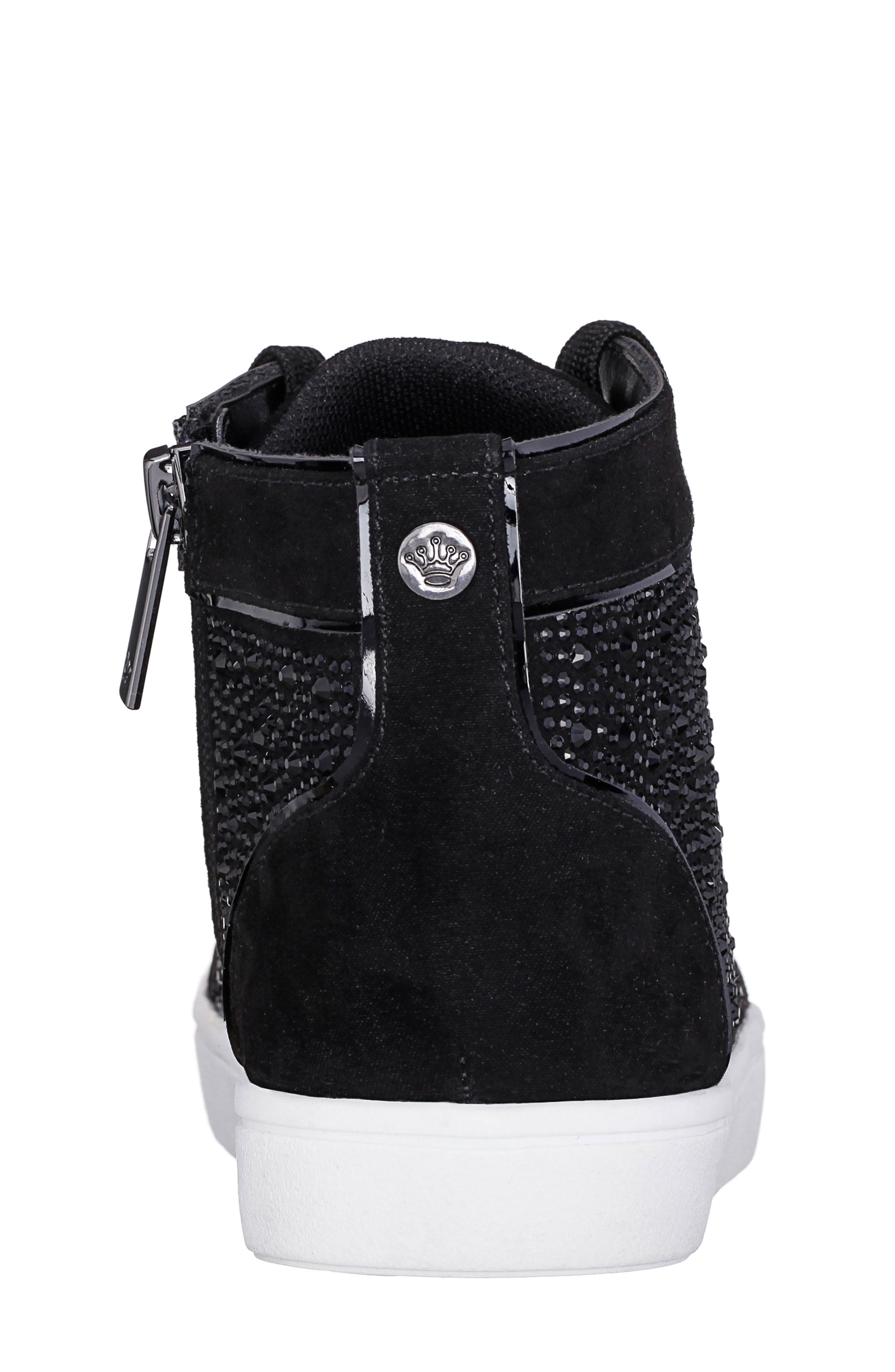 Nina Kids' Rhinestone High Top Sneaker, Alternate, color, 