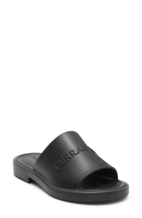 Giuneva Logo Embossed Slide Sandal (Women)
