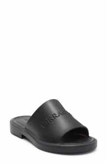 FERRAGAMO Giuneva Logo Embossed Slide Sandal