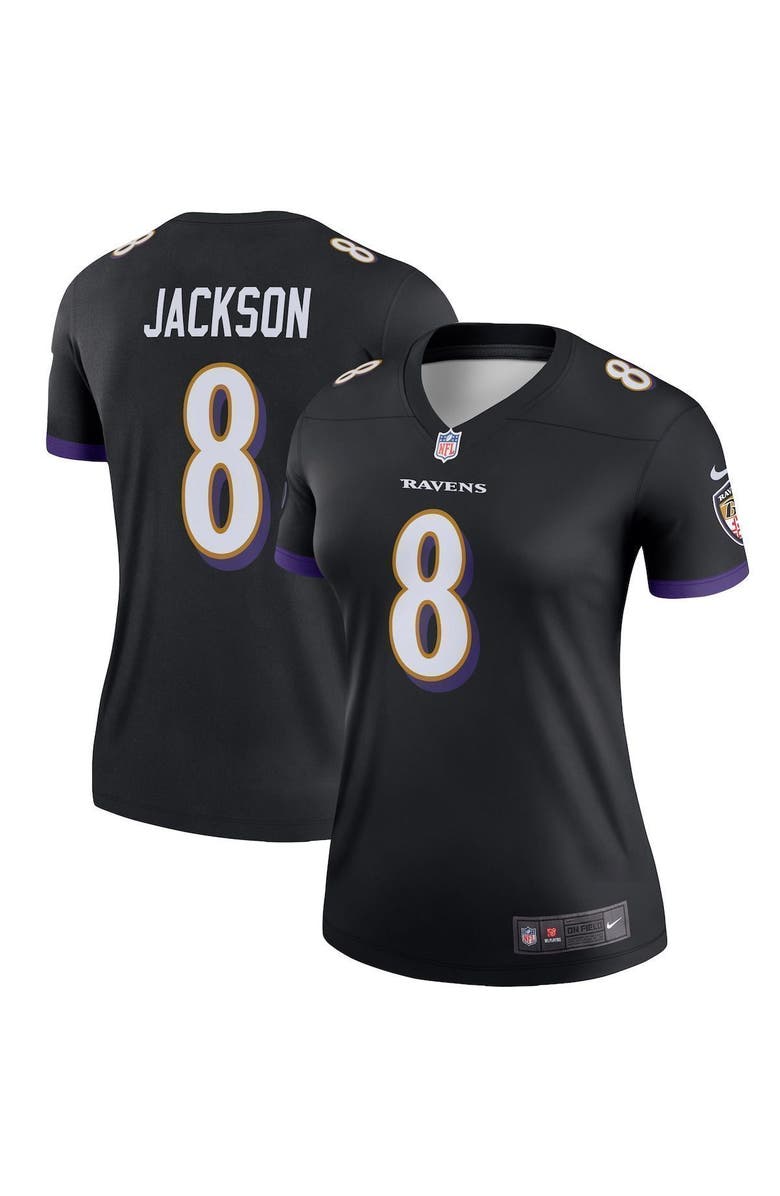Nike Women's Nike Lamar Jackson Black Baltimore Ravens Legend Team Jersey, Main, color,
