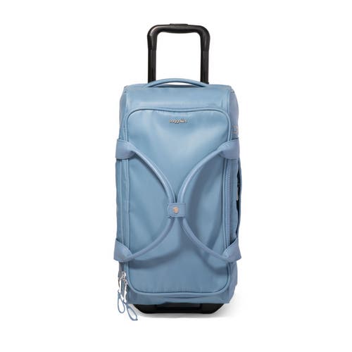 BAGGALLINI Gramercy Carry-On Travel Roller Duffel Bag in Cornflower Twill at Nordstrom
