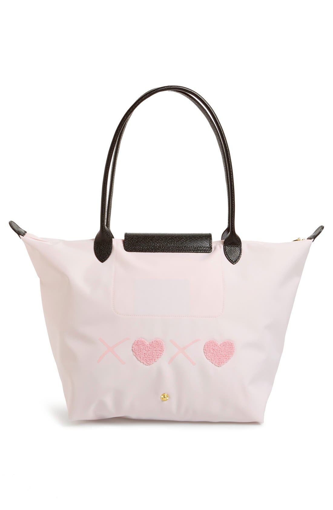 'Large Le Pliage - Valentine' Nylon Tote, Alternate, color, GIRL