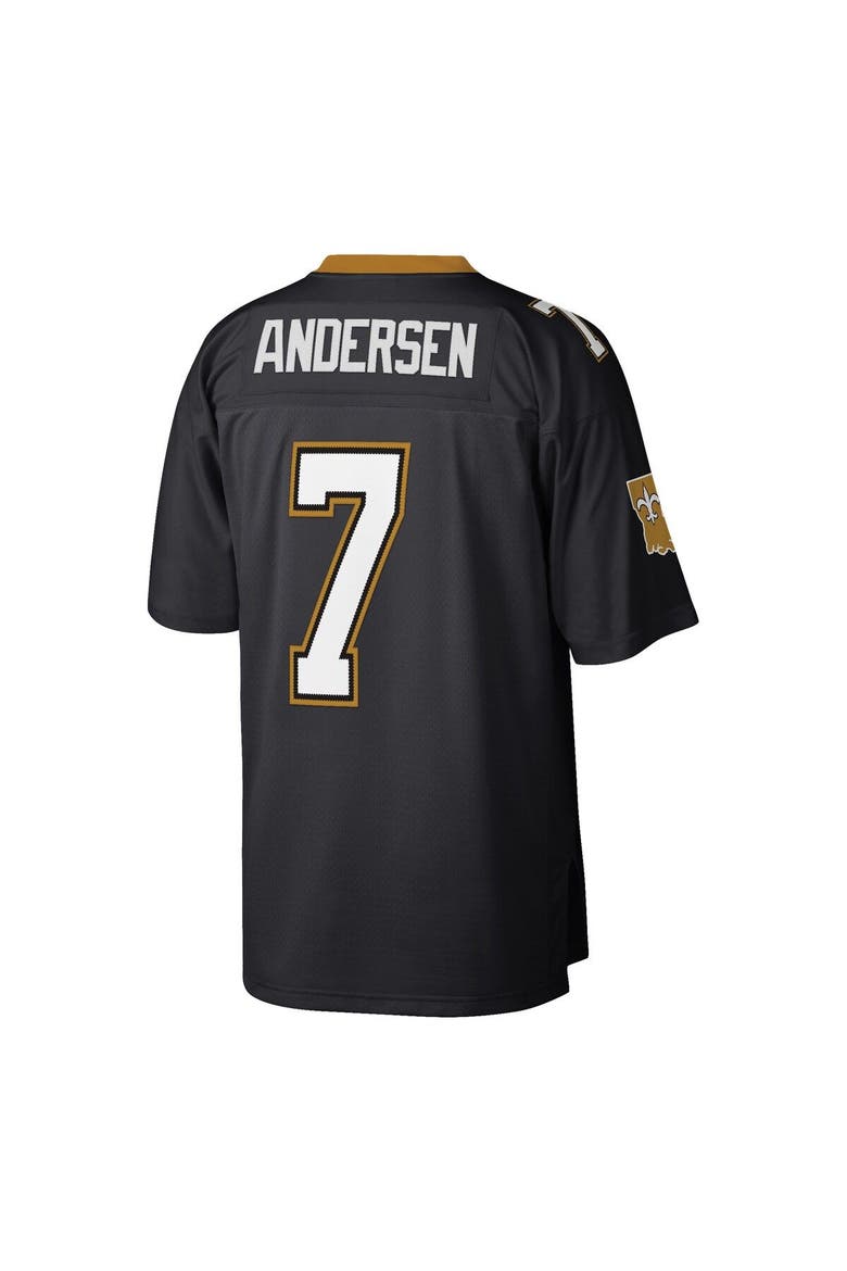 Men's Mitchell & Ness Morten Andersen Black New Orleans Saints Retired Player Legacy Replica Jersey, Alternate, color, Black