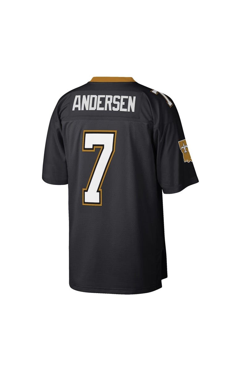 Mitchell & Ness Men's Mitchell & Ness Morten Andersen Black New Orleans Saints Retired Player Legacy Replica Jersey, Alternate, color, Black