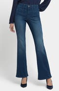 NYDJ Ava Patch Pocket Mid Rise Flare Jeans
