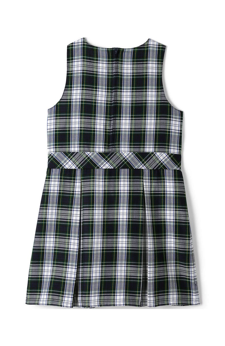 Lands' End Girls Uniform Plaid Jumper, Alternate, color, White Plaid_