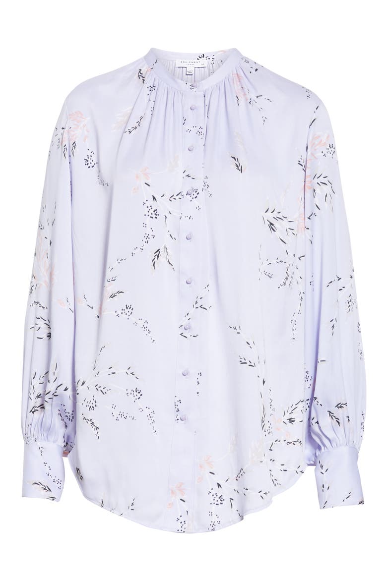 Causette Silk Blend Shirt, Alternate, color, LAVENDER MULTI