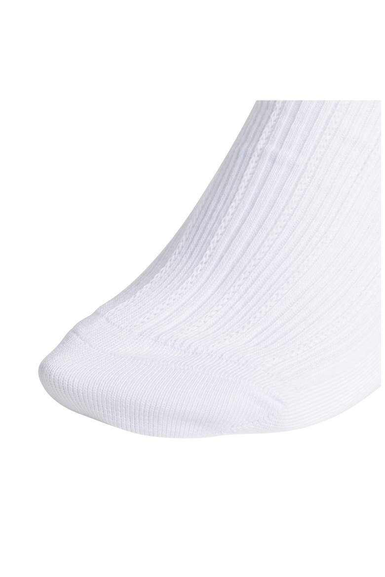 Assorted 3-Pack Ruffle Rib Ankle Socks, Alternate, color, WHITE/ BLACK