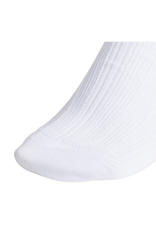 Adidas Originals Adidas Assorted 3-pack Ruffle Rib Ankle Socks In White
