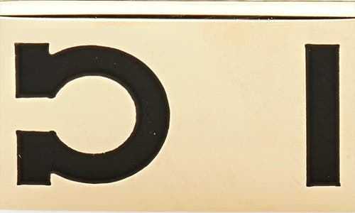 Ferragamo Gancini Hug Cufflinks In Gold/black