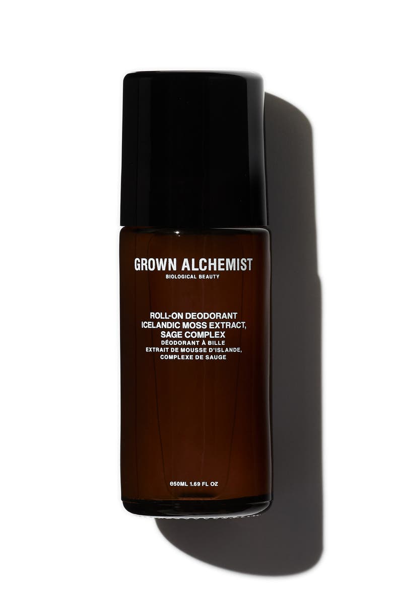 Natural Aluminum Free Roll-On Deodorant with Icelandic Moss Extract & Sage Complex, Main, color, NO COLOR
