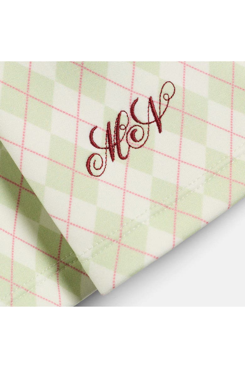 Argyle Pleated Golf Skirt, Alternate, color, Cream/Sage
