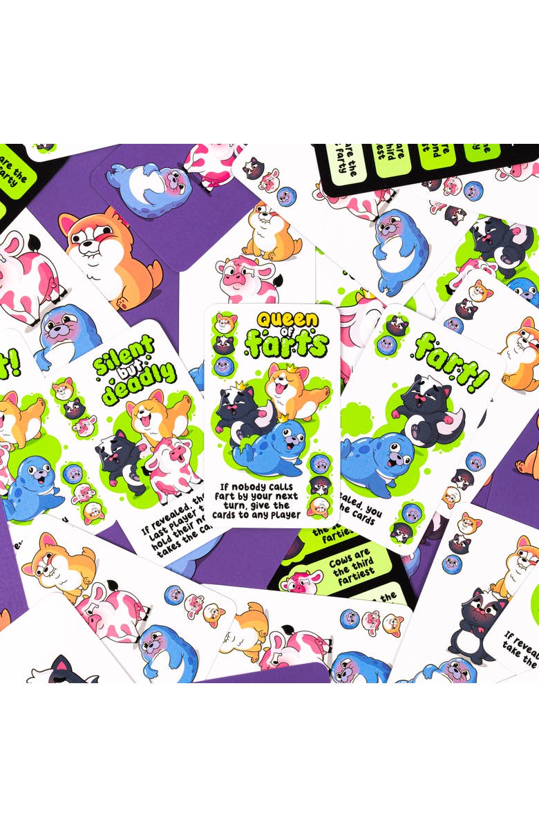 Professor Puzzle Queen Of Farts Flatulent Animal Card Game, Alternate, color, Multicolored