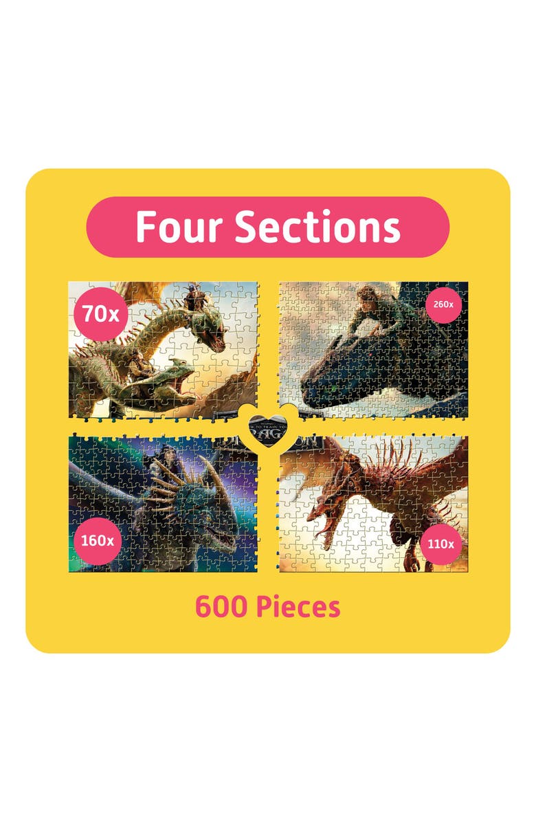 TEAMPUZZLE 600 Piece Puzzle, Alternate, color, Multicolored