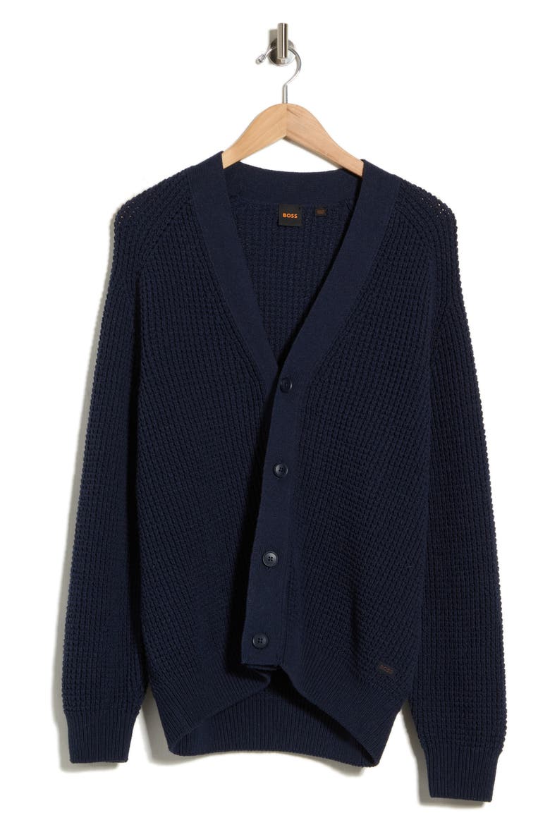 Andemo V-Neck Cardigan, Main, color, DK BU