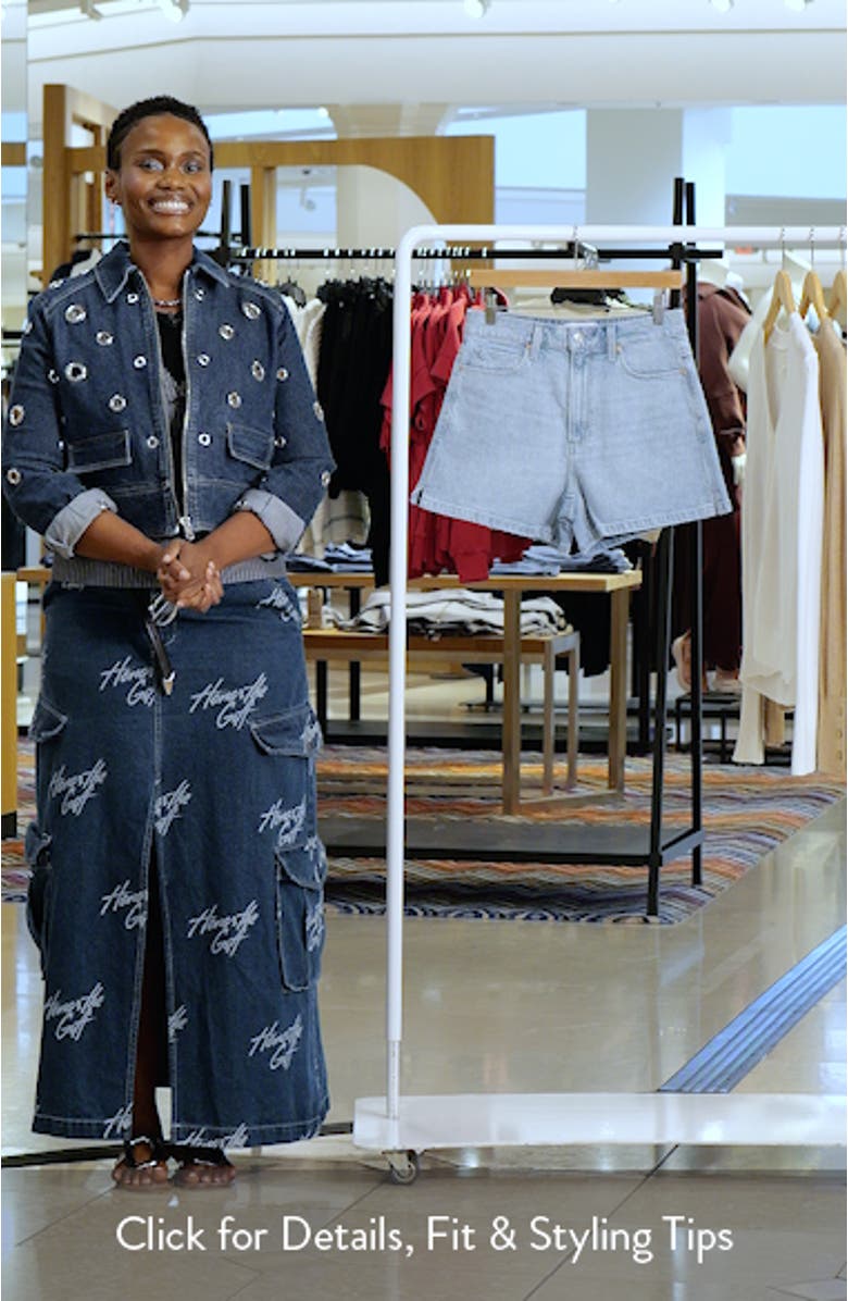 Dani Ultra High Waist Denim Shorts, sales video thumbnail