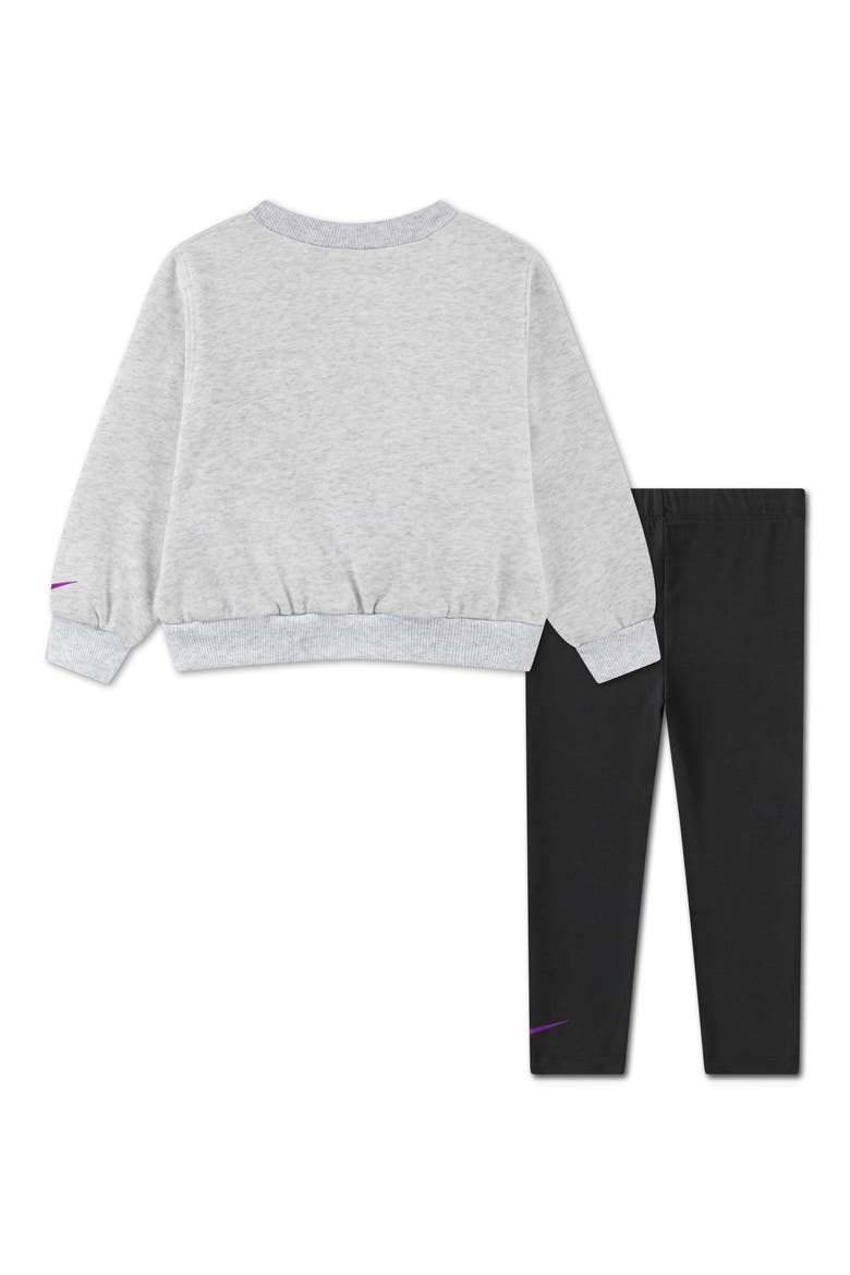 Kids' Essentials Sweatshirt & Leggings Set, Alternate, color, DARK SMOKE GREY