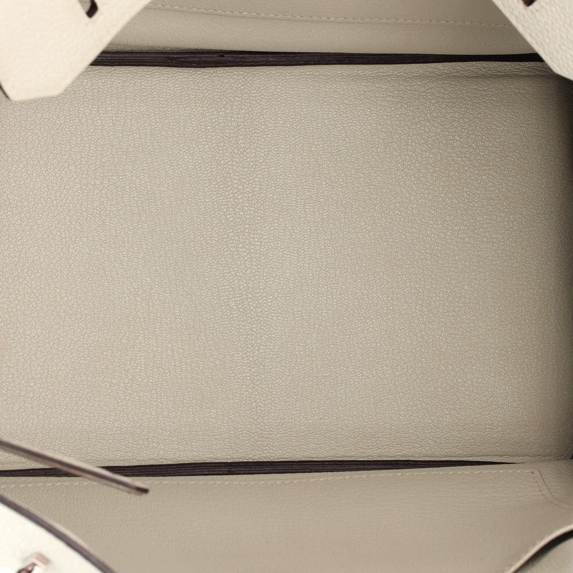 Pre-Owned Hermes Birkin Handbag Grey Togo with Palladium Hardware 30, Alternate, color, 