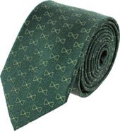 Trafalgar Signature Logo Silk Novelty Necktie