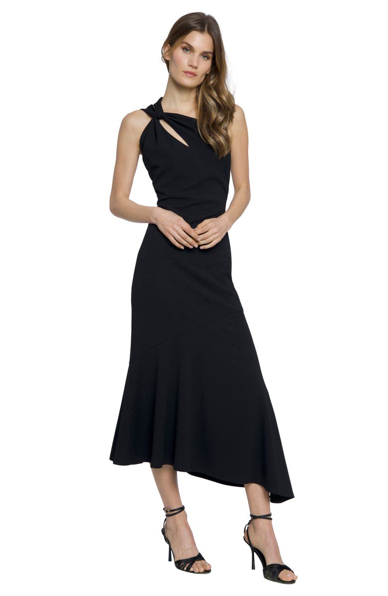 Donna Morgan Asymmetric Sleeveless Midi Dress, Alternate, color,