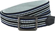 Trafalgar Alejandro Black Stripes and White Reversible Braided 35MM Casual Golf Belt
