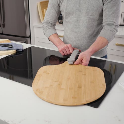 Old Stone Pizza Peel W/ Folding Handle, 14x16-inch In Brown