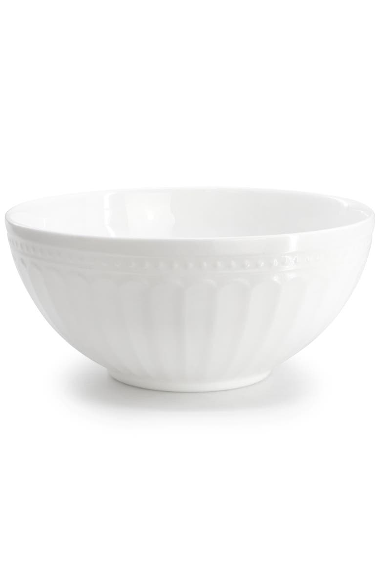 12 Piece Break-Resistant Opal Glass Dinnerware Set, Alternate, color, White