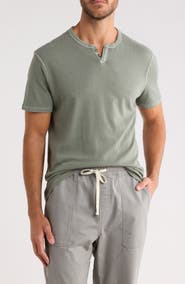 Lucky Brand Burnout Notch Neck T-Shirt