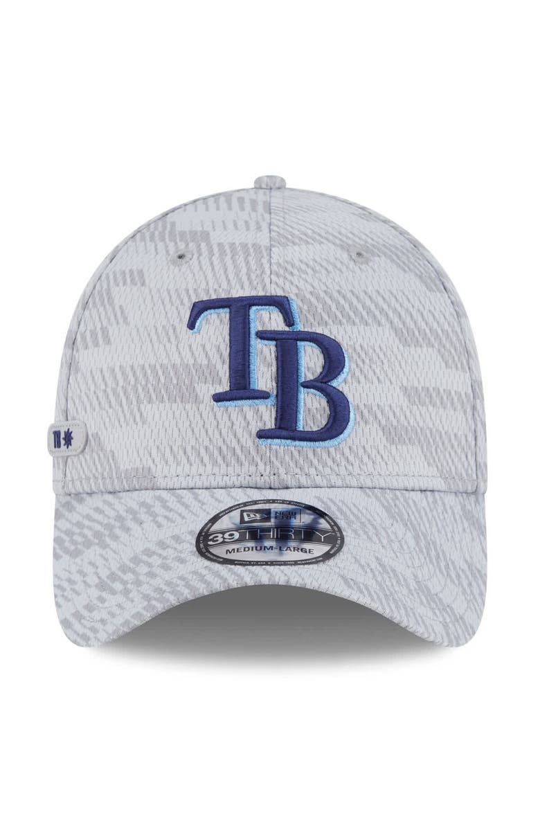 New Era Men's New Era Gray Tampa Bay Rays 2025 MLB Clubhouse 39THIRTY Flex Hat, Alternate, color, Gray
