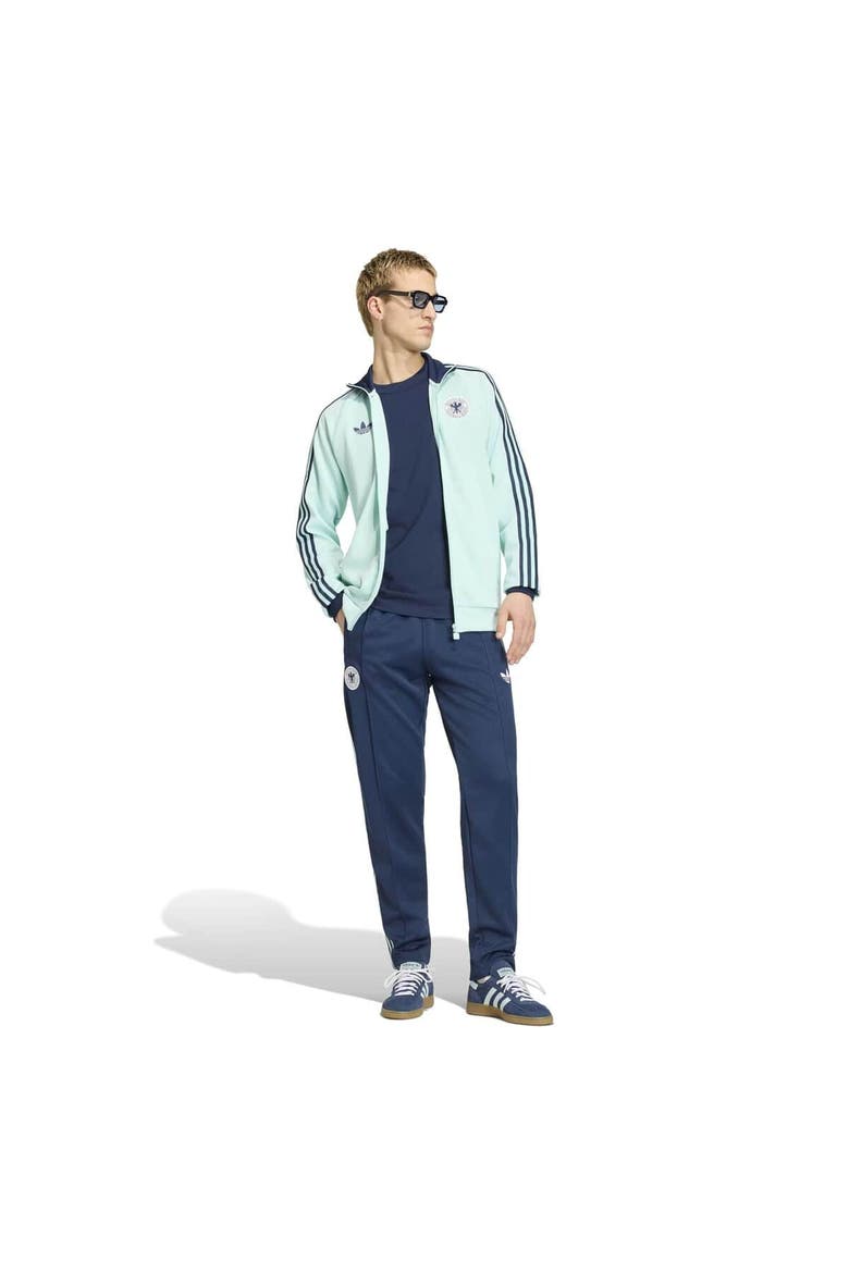 Men's adidas Turquoise Germany National Team Originals Full-Zip Track Jacket, Alternate, color, Turquoise
