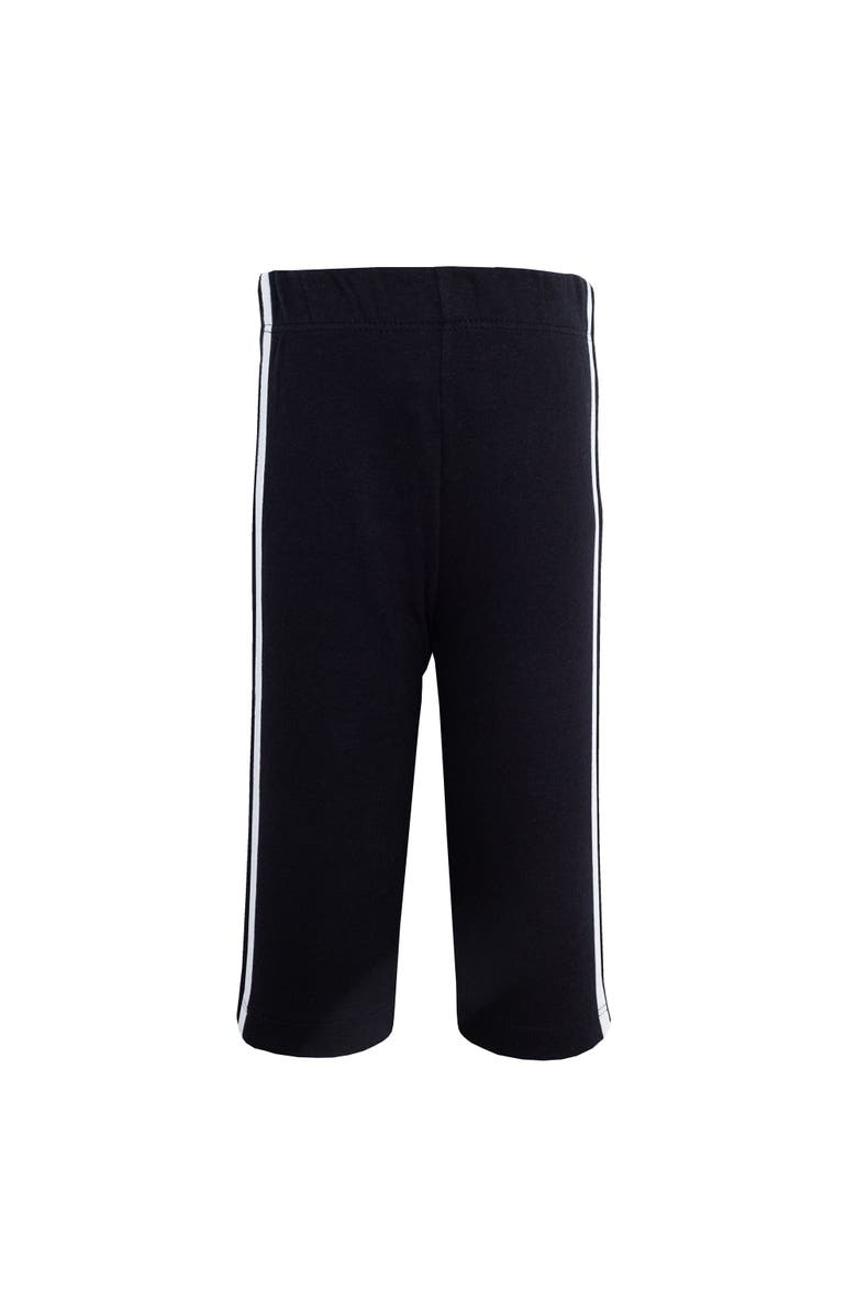 Hudson Baby Cotton Athletic Pants 4Pk, Alternate, color, Fuchsia Black