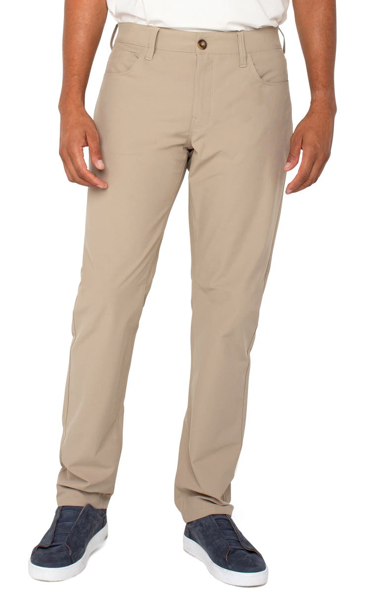 Liverpool Los Angeles Slim Straight Leg Tech Pants, Main, color, 