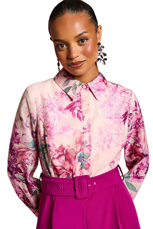 Coast Petite Wide Leg Jumpsuit In Pink