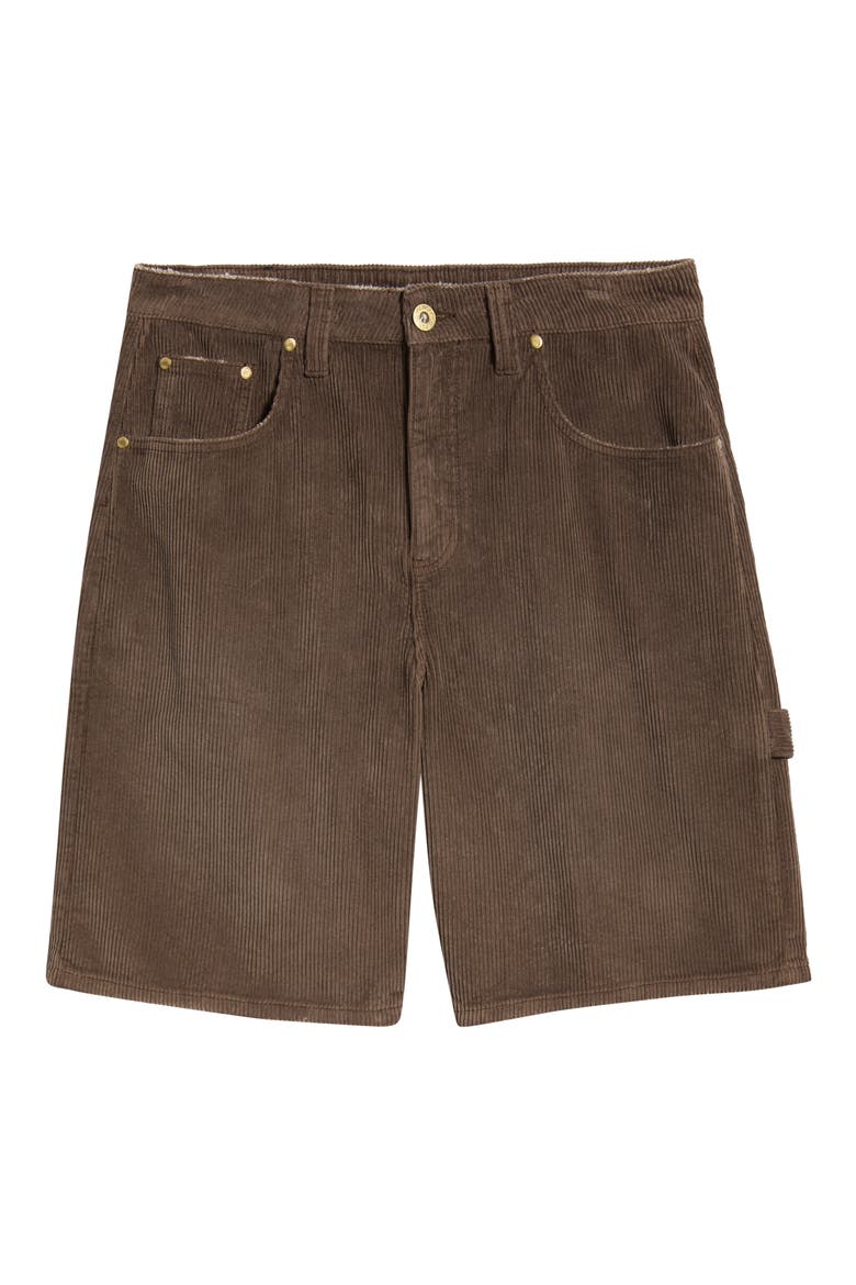 Corduroy Shorts, Main, color, BROWN