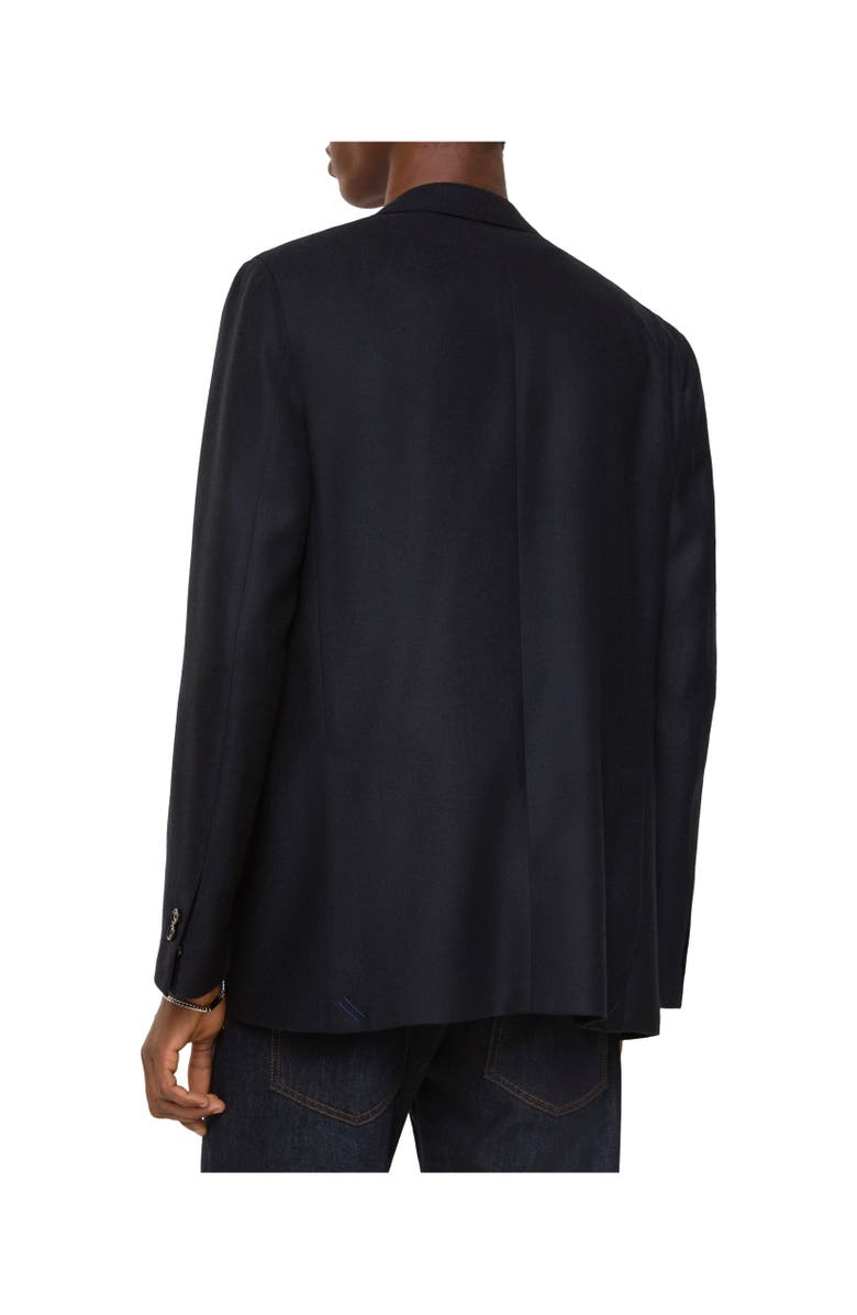 Burberry Wool Cashmere Tailored Jacket, Alternate, color, Midnight Blue